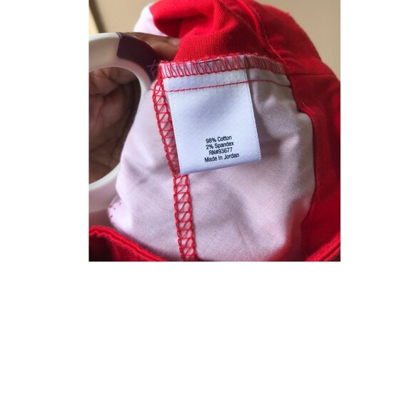 St John's Bay Red Bermuda Shorts Size 24W - Picture 3 of 4